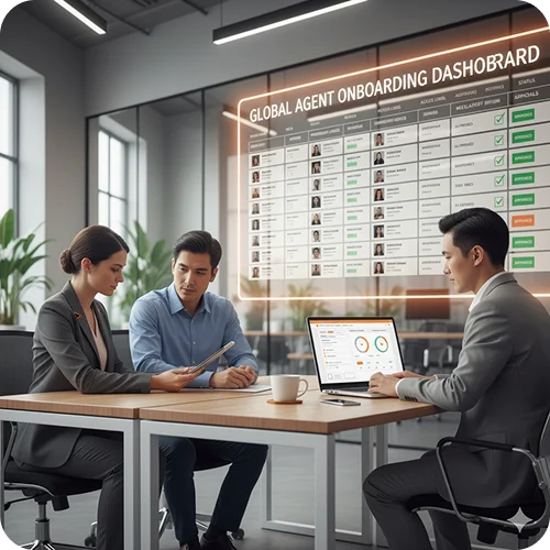 Activate agents and onboard with control using configurable roles, permissions, and enterprise-grade compliance with full auditability
