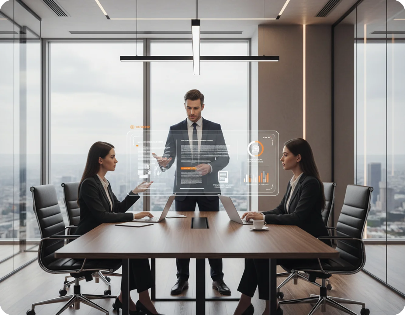 Appzillon AI-powered banking platform summarizing contracts and reports for corporate banking experts.