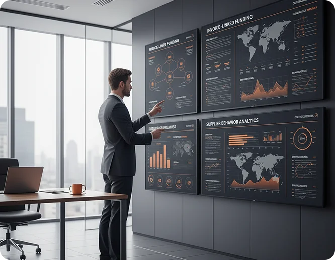 Supply chain finance orchestration with live oversight and transparent view for banks and stakeholders on Appzillon.