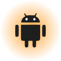 Android logo representing Appzillon’s cross-platform compatibility for deploying composable banking solutions on Android devices.