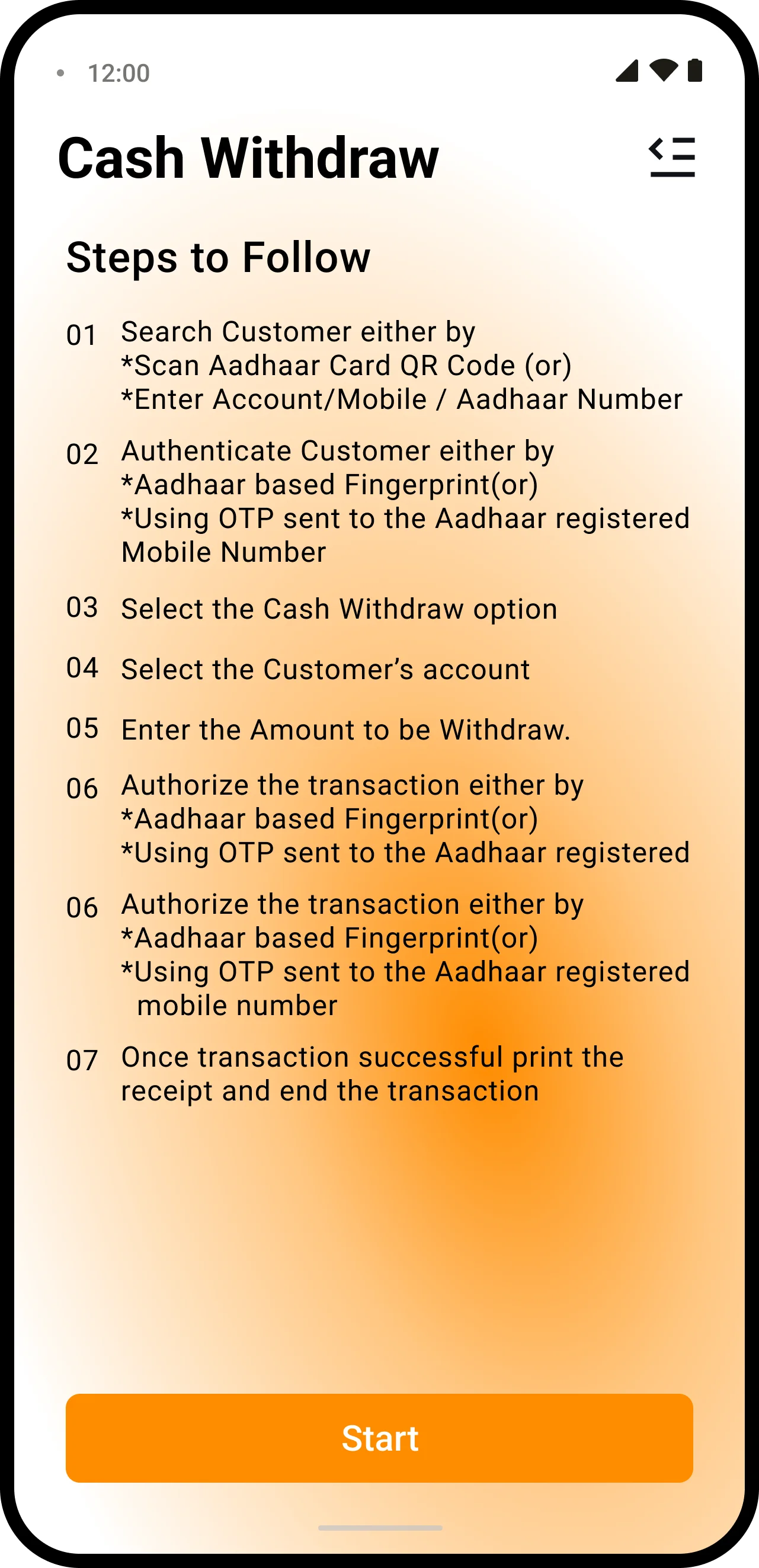 Cash Withdrawal
