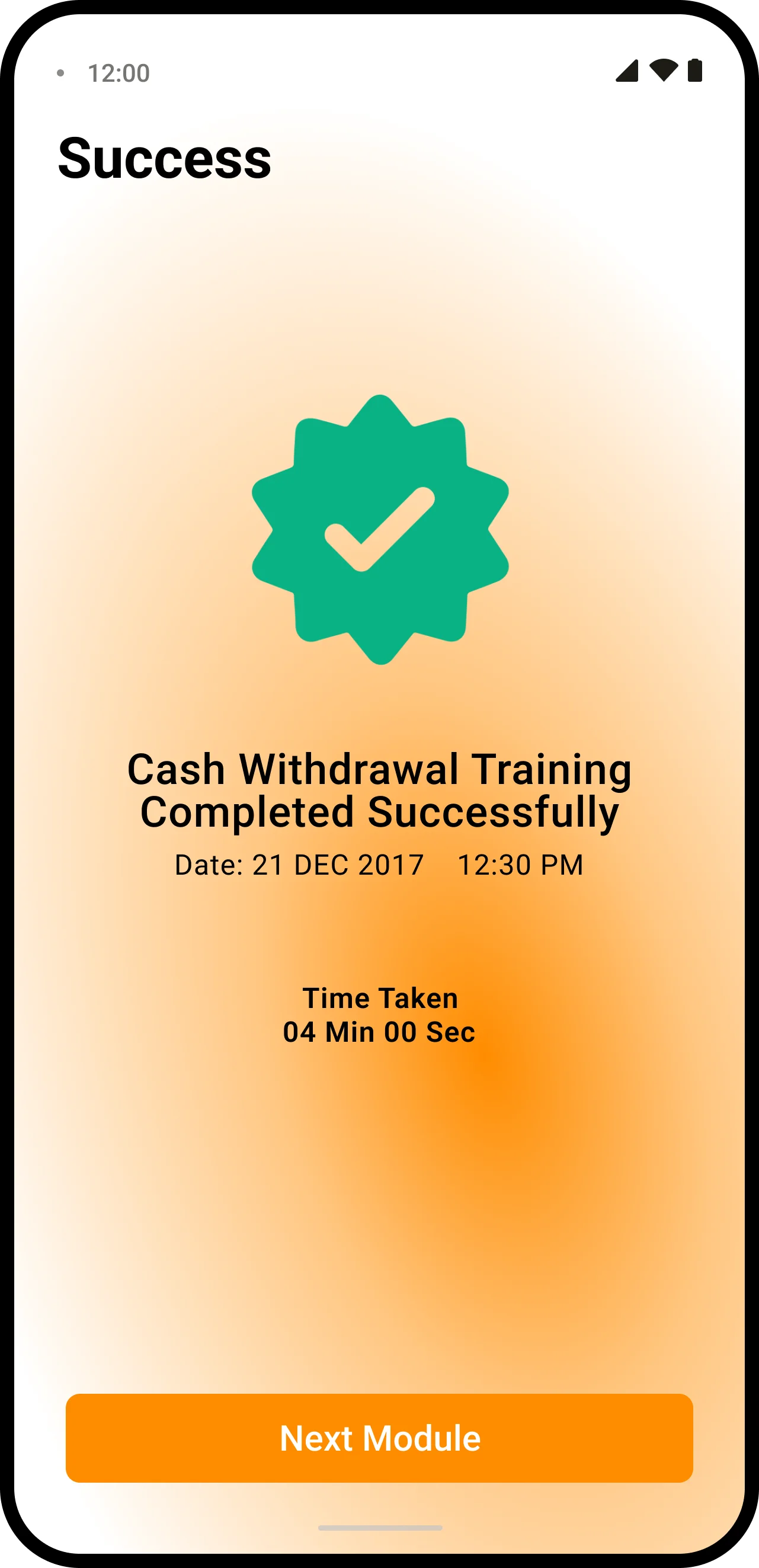 Training Completed